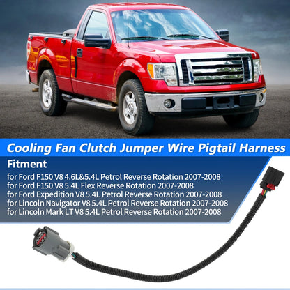 Cooling Fan Clutch Jumper Wire Pigtail Harness for Ford F150 (2004-2008)
