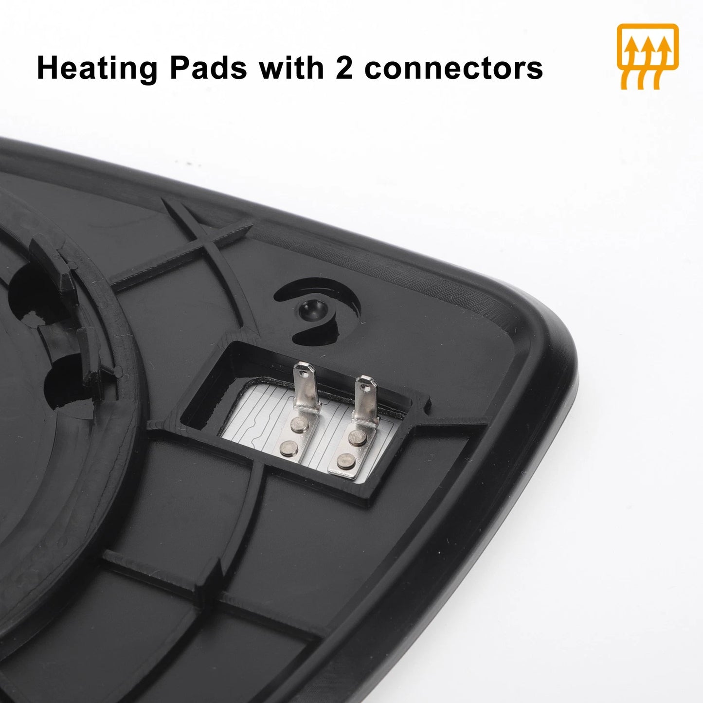 Right Side Heated White Mirror Glass for KIA Rio (2010-2012)
