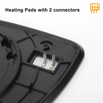 Right Side Heated White Mirror Glass for KIA Rio (2010-2012)