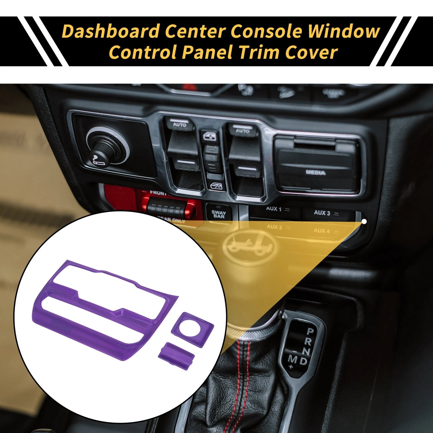 Dashboard Control Panel Cover for Jeep Wrangler (2007-2018)