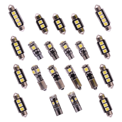 21pc LED Light Bulbs for Car Auto Dome Door Footwell License Plate