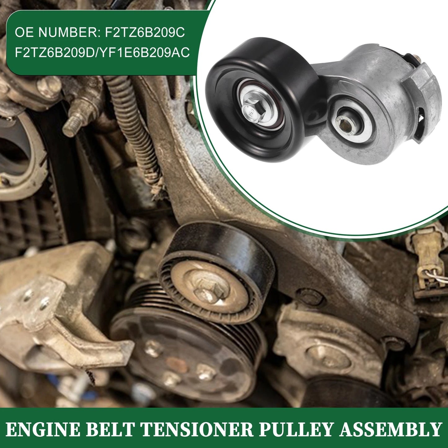 Engine Belt Tensioner Pulley Assembly for Ford Aerostar (1995-1996)