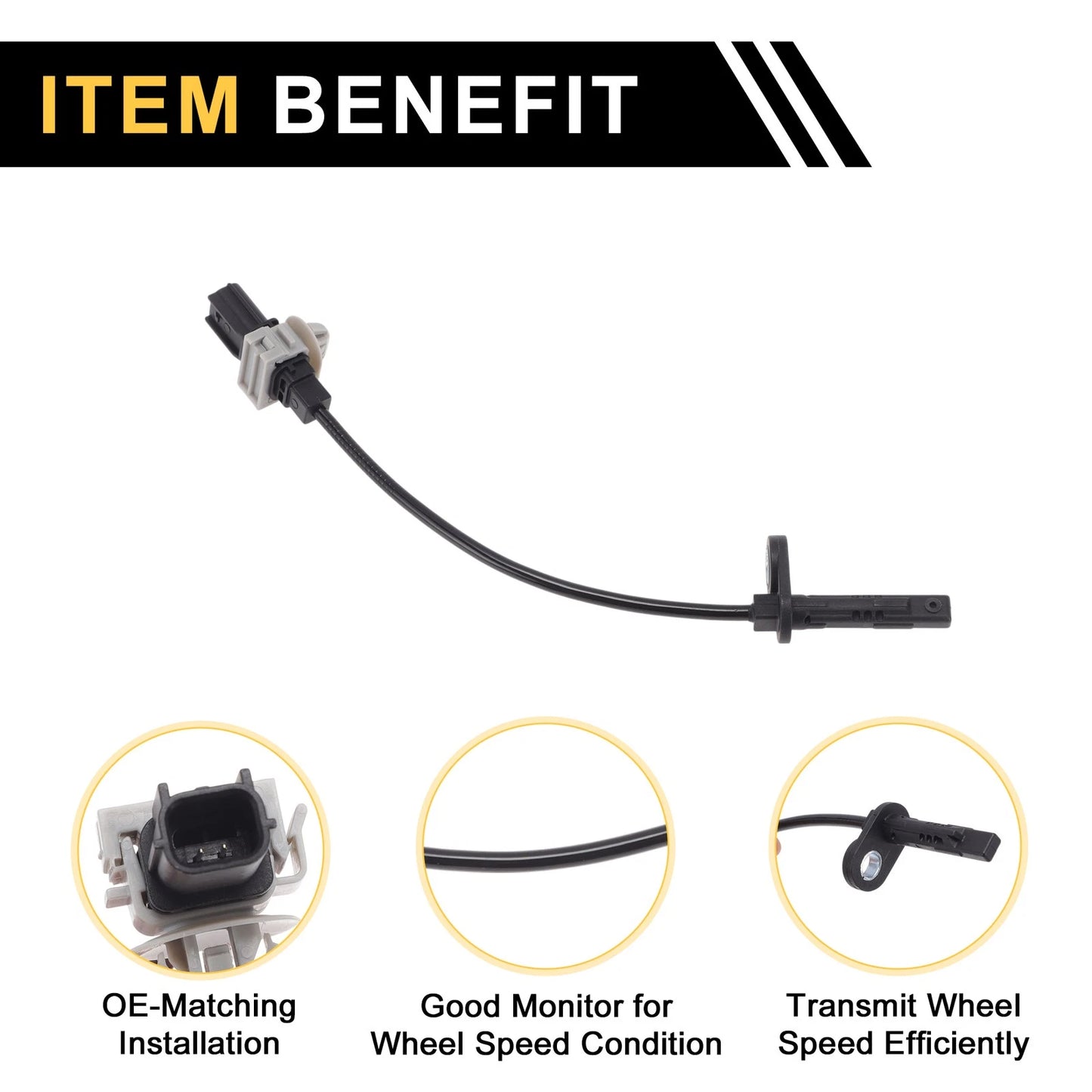 ABS Wheel Speed Sensor for Honda Elysion (2004-2015) - 1 x Left/Right Rear
