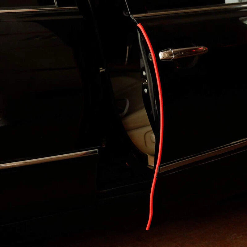 Rubber Red Car Door Trim Edge Lock Guard Seal Strip Protector