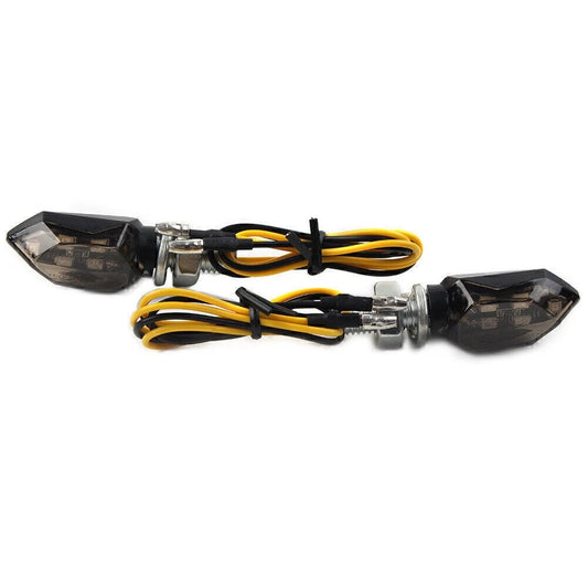 2 x 12V Mini Motorcycle LED Turn Signal Lights for Make & Model