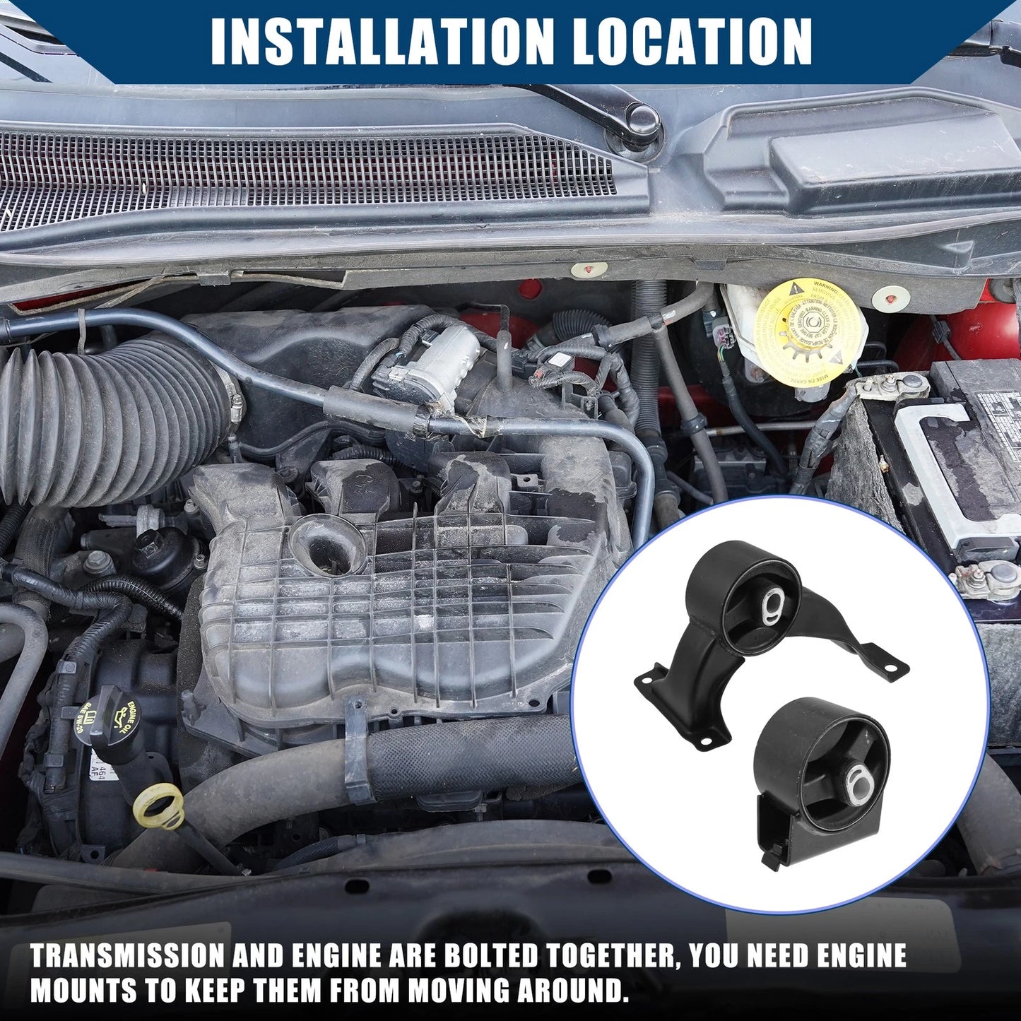 Engine Motor Mount for Dodge Grand Caravan (2011-2017)