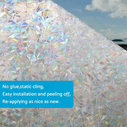 Floral Print Anti-UV PVC Vinyl Window Film for Eco-Friendly Users