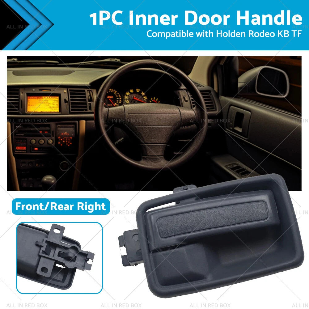 Black Right Hand Inner Door Handle w/ Case for Holden Rodeo KB TF (1981-2003)