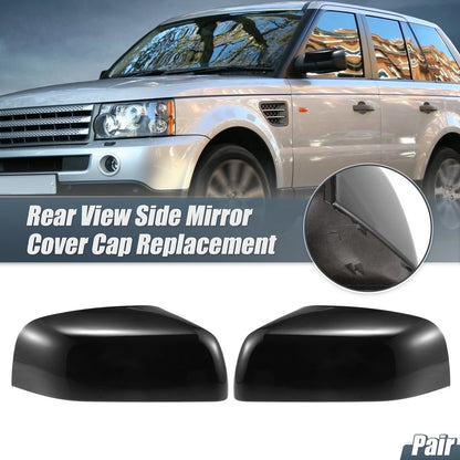 Rearview Mirror Cover Cap Black for Land Rover Range Rover Sport Discovery