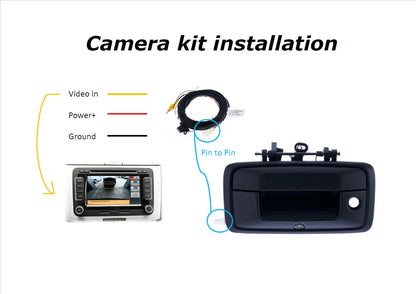 Aftermarket Tailgate Handle with Camera for Toyota Hilux SR SR5 (2015-On)