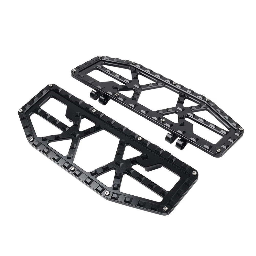 Black Rider Driver Floorboards Foot Pegs for Harley Electra Glide