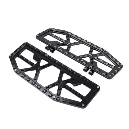 Black Rider Driver Floorboards Foot Pegs for Harley Electra Glide