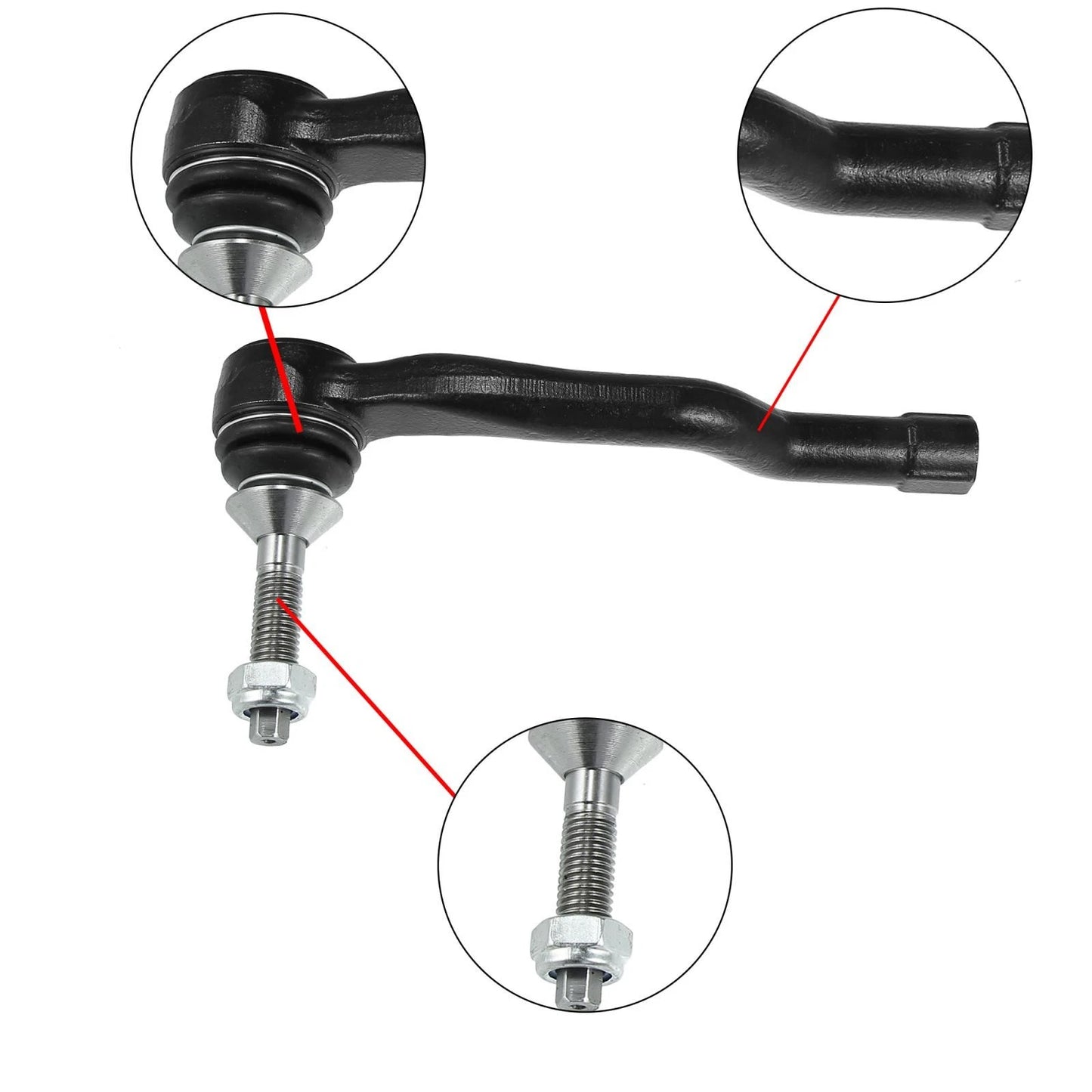 Front Outer Tie Rod Links for Ford Fusion, Lincoln MKZ (2013-2017)