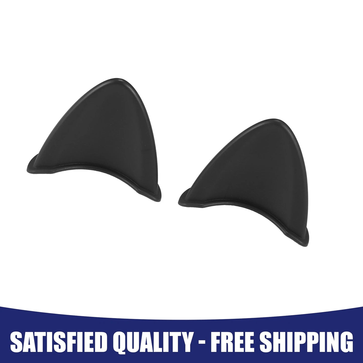 Cat Ears Helmet Decor Stick On 2 x for Motorcycle