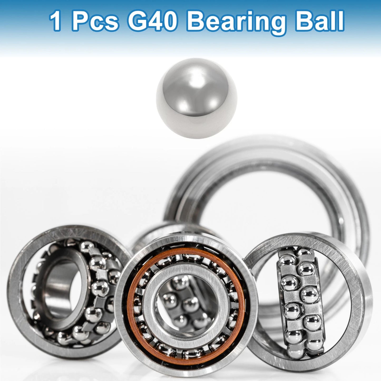 38.1mm Bearing Ball Steel G40 Precision Ball Silver Tone