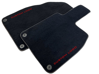 Custom Black Carpet Floor Mats for Porsche 718 Cayman (2017-2024)