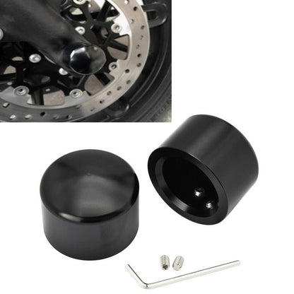 Front Wheel Axle Nut Cap for Harley Softail EFI FXSTI (2007-2017) Black