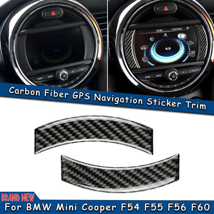Carbon Fiber GPS Navigation Sticker Trim for Mini Cooper F54 F55 F56 F60 (2014-2023)