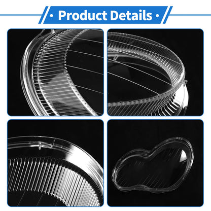 Car Front Right Headlight Lens Cover for Mercedes-Benz C-Class (2001-2017)