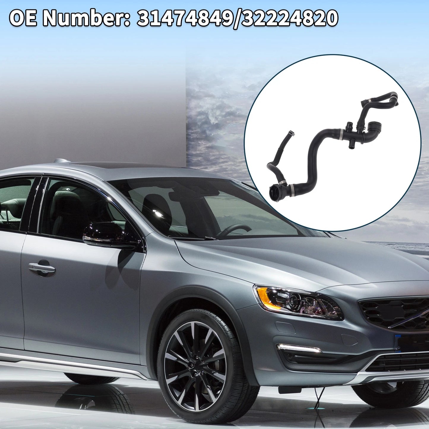 Radiator Hose Warm Air Pipe for Volvo V60 (2013-2018)