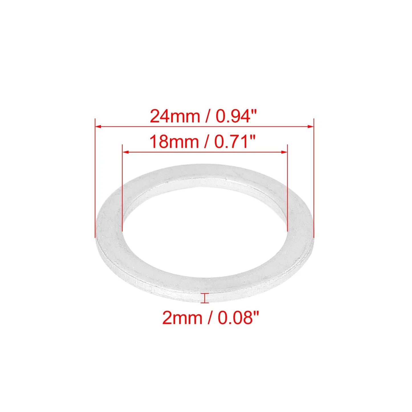 10 x Automotive Oil Drain Plug Gaskets for Porsche