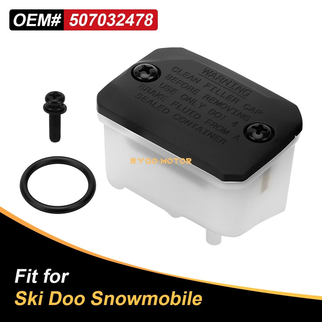 Master Cylinder Reservoir Assembly for Ski-Doo Bmra Racing 600 Machz 900 ACE