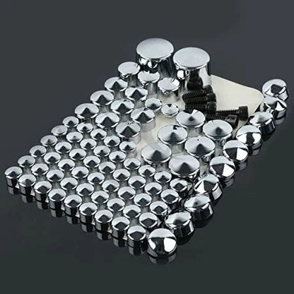 Chrome Bolt Topper Cover Caps for Harley Twin Cam Softail (2007-2013)