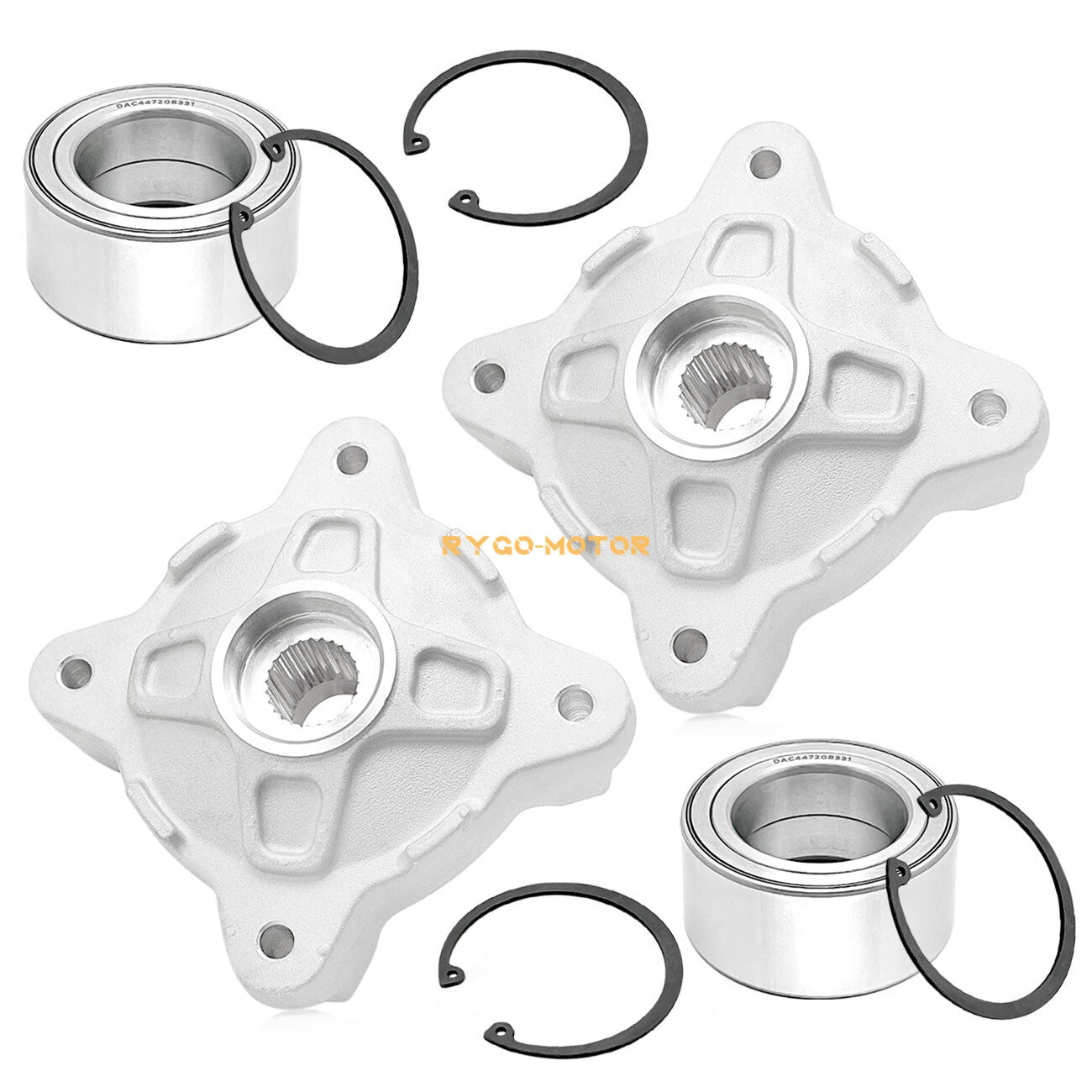 2 x Front Wheel Hub & Bearing Kit for Polaris RZR 800 (2009–2014)