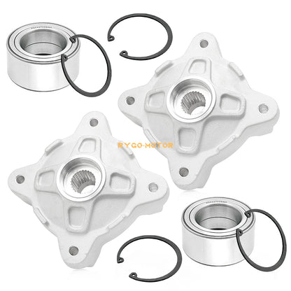 2 x Front Wheel Hub & Bearing Kit for Polaris RZR 800 (2009–2014)