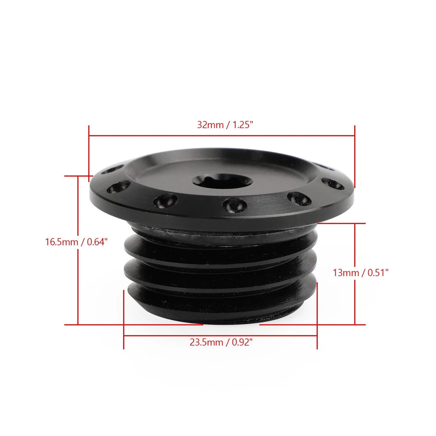 Oil Filler Plug Black for Husqvarna Vitpilen 701, Duke 690, 790, 890 (2017-2023)