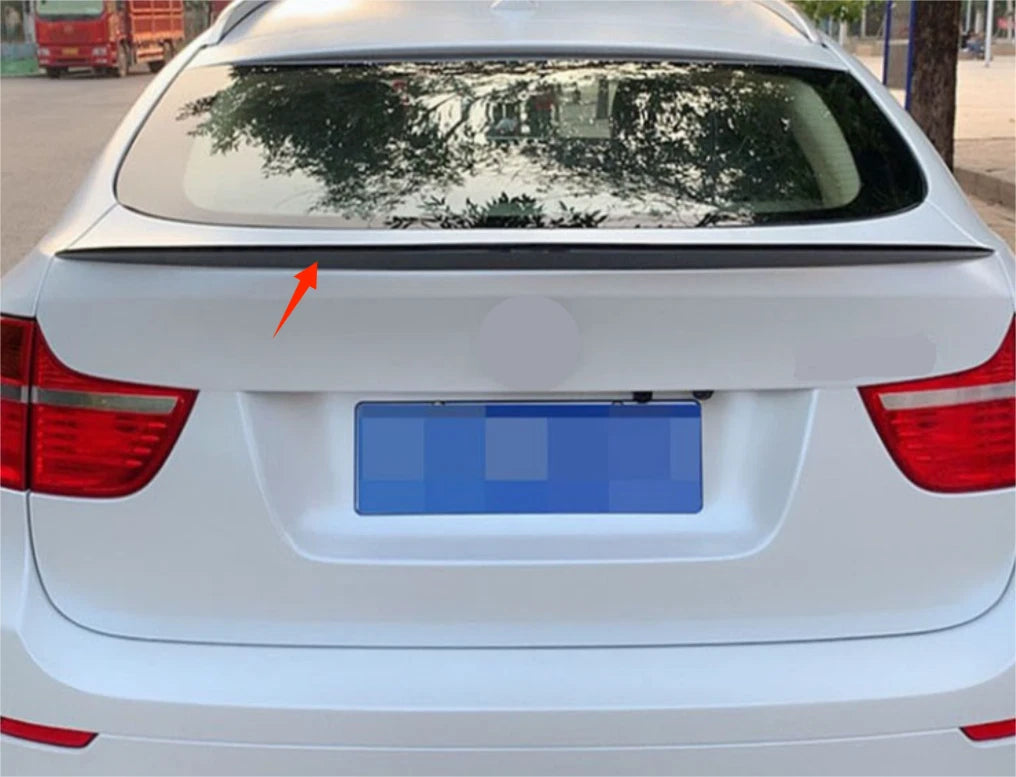 Rear Boot Spoiler Wing ABS for BMW X6 E71 E72 Glossy Black (2008-2014)
