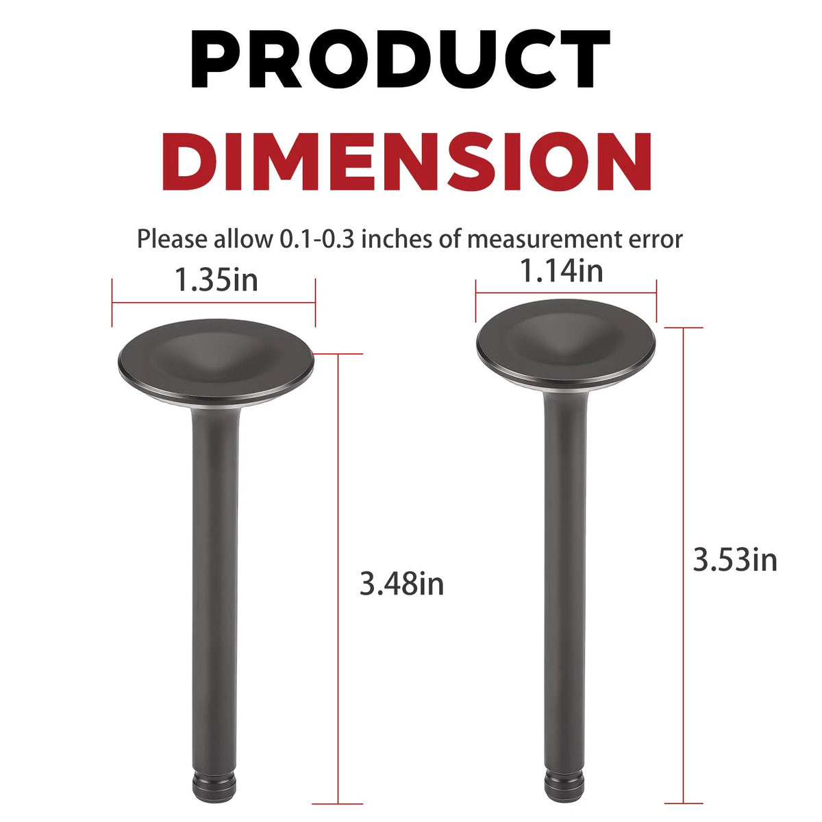 Intake & Exhaust Valves for Kawasaki Mule 600 610 SX KAF400 (2005–2024)
