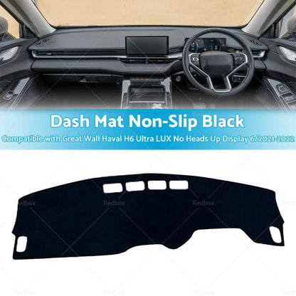 Dash Mat for Haval H6 LUX & Premium No Heads Up Display (2021-2022)