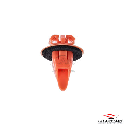 10 x Orange Fender Guard Wheel Flare Trim Clips for Toyota (Fits Various Years)
