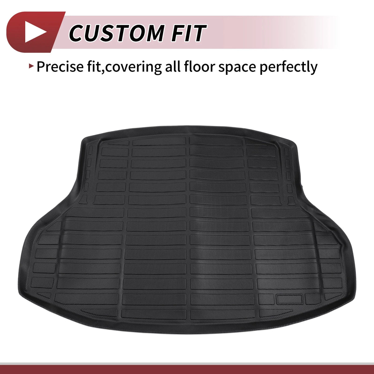 Cargo Liner Rear Trunk Mat for Honda Civic Si 2016-2021 Sedan TPE Grid