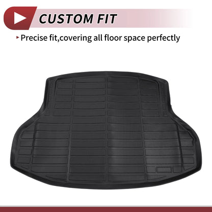 Cargo Liner Rear Trunk Mat for Honda Civic Si 2016-2021 Sedan TPE Grid