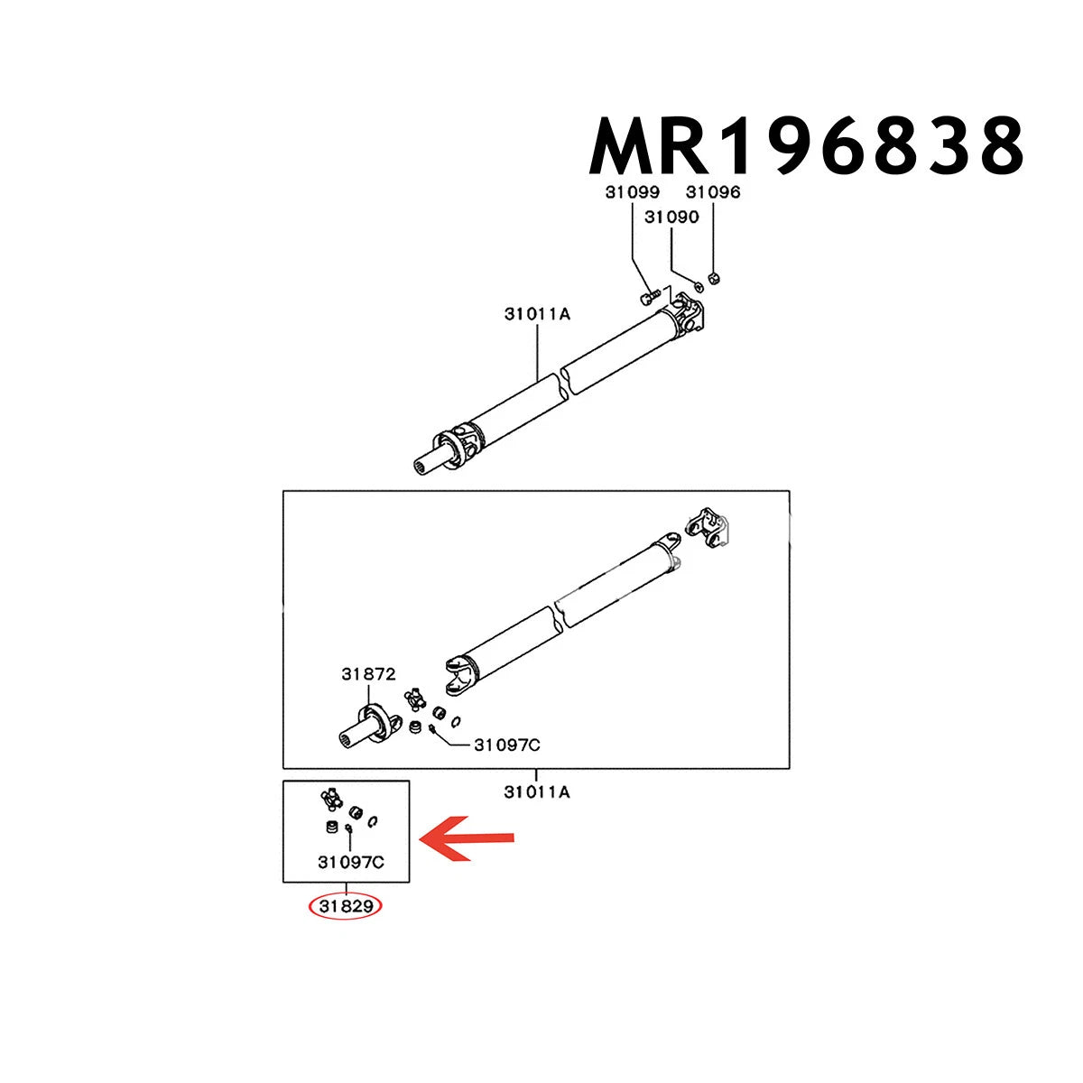 Joint Kit for Mitsubishi L200 Triton 3.2 Diesel 4WD (2006-2015)