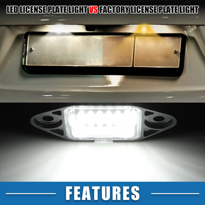 6500K White LED License Plate Light for Ford E-150 E-250 (2003-2014)