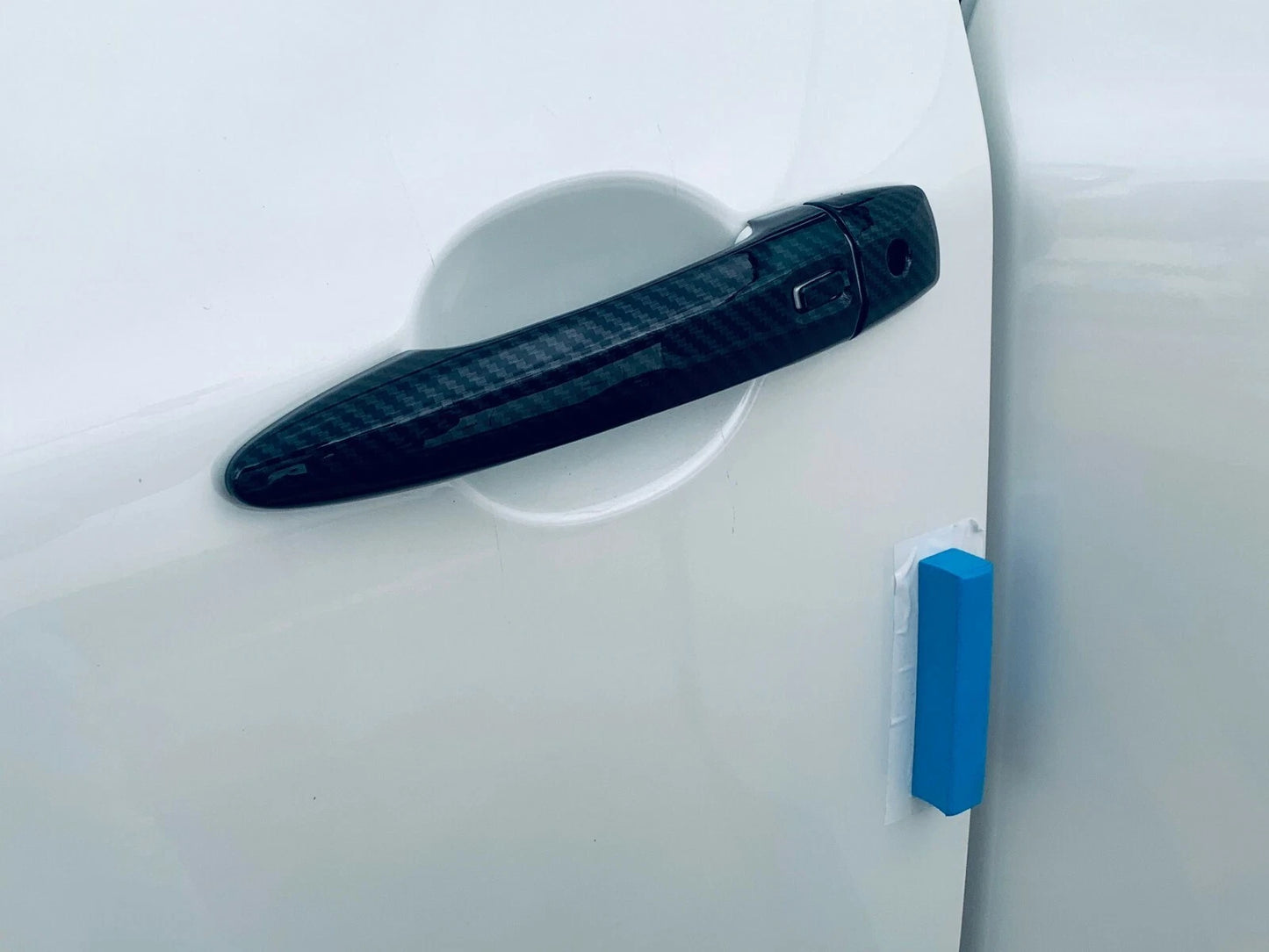 Exterior Door Handle Carbon Fiber Cover Trim for Nissan Rogue (2021-2023)