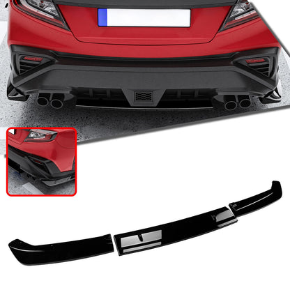 Rear Bumper Diffuser Lip for Subaru WRX STi (2022-2024) Gloss Black