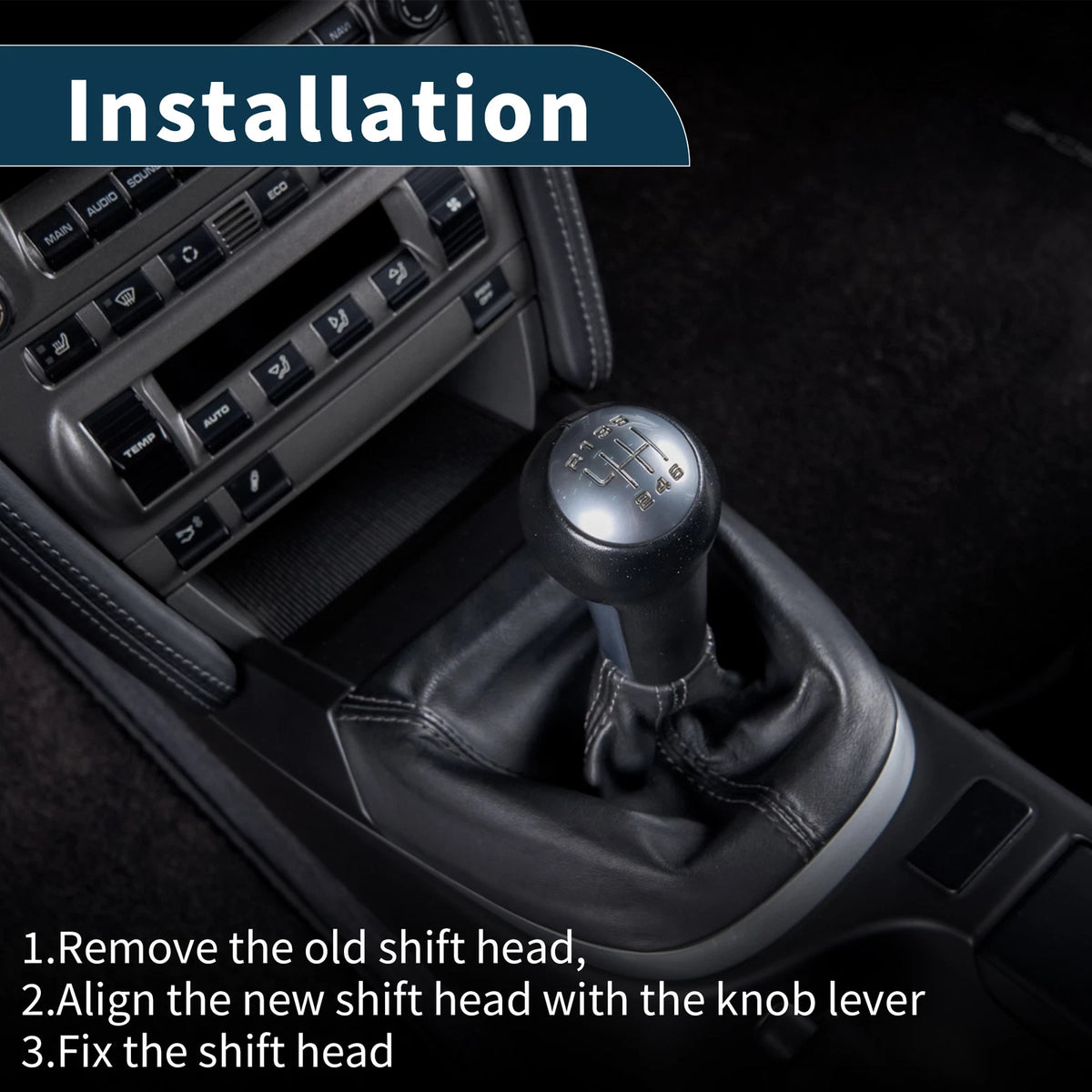 5 Speed Gear Shift Knob for Mercedes-Benz A Class W169 2004-2012 Faux Leather