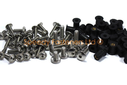 Stainless Fairing Bolts & Screen Bolts for Kawasaki Ninja 250R (2008–2012)