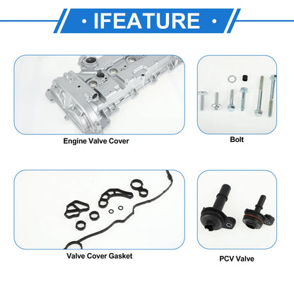 Front Engine Valve Cover w/ Gasket 2.0L for Chevrolet Malibu (2013-2022)