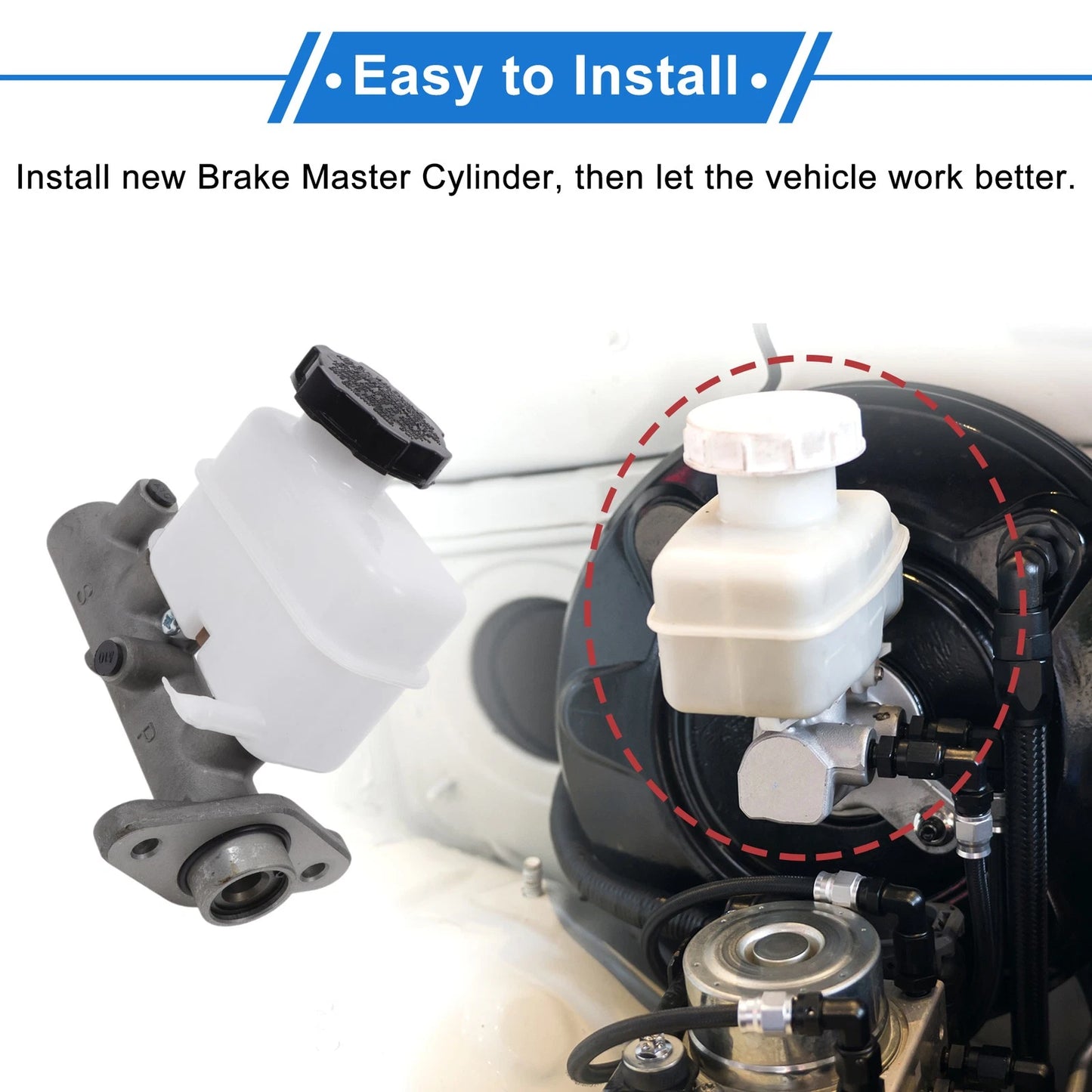 Brake Master Cylinder with Reservoir for Hyundai Sonata (2002-2003)
