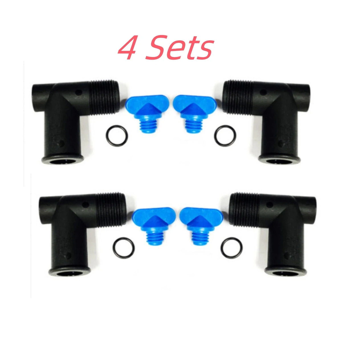 Mercruiser Exhaust Manifold Drain Elbow Kit for Inboard Sterndrive 4Pcs