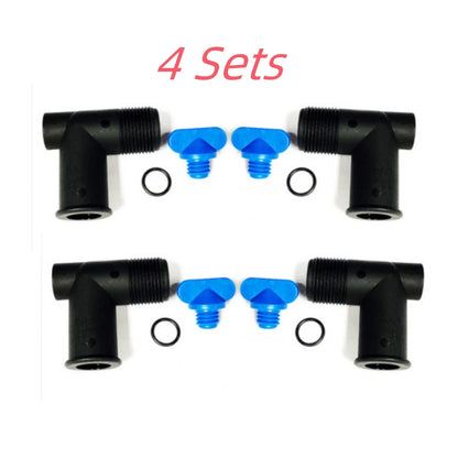 Mercruiser Exhaust Manifold Drain Elbow Kit for Inboard Sterndrive 4Pcs
