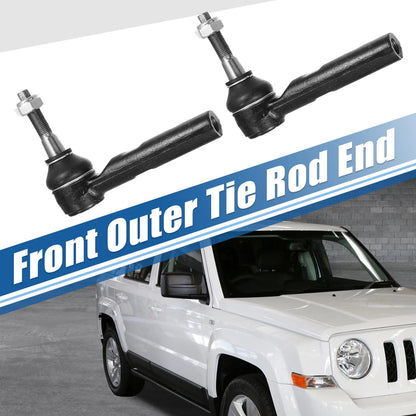 2 x Front Inner Outer Tie Rod Ends for Dodge Chrysler Jeep (2005-2010)
