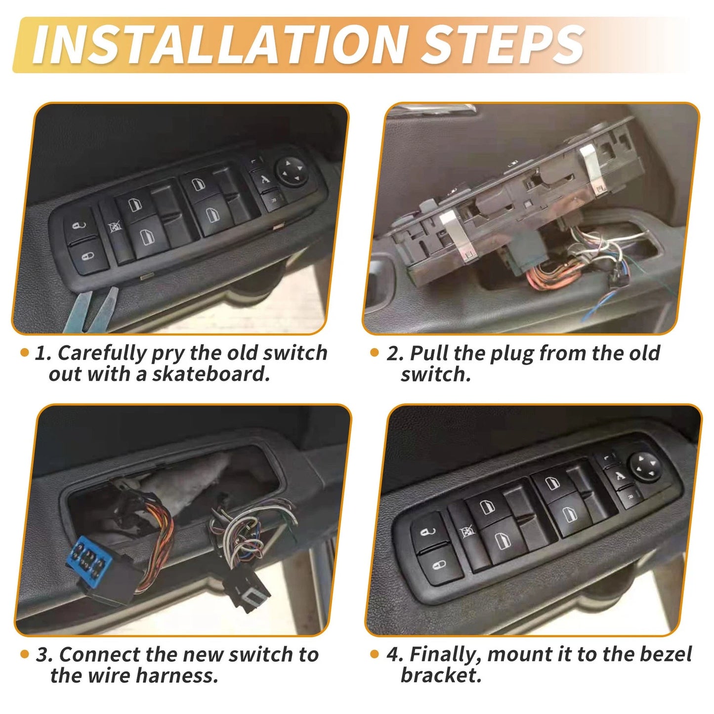 Front Right Driver Side Power Window Switch for Isuzu D-Max (2003-2011)