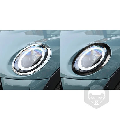 Real Carbon Fiber Headlight Taillight Trim Ring Kit for Mini Cooper F55 F56 F57