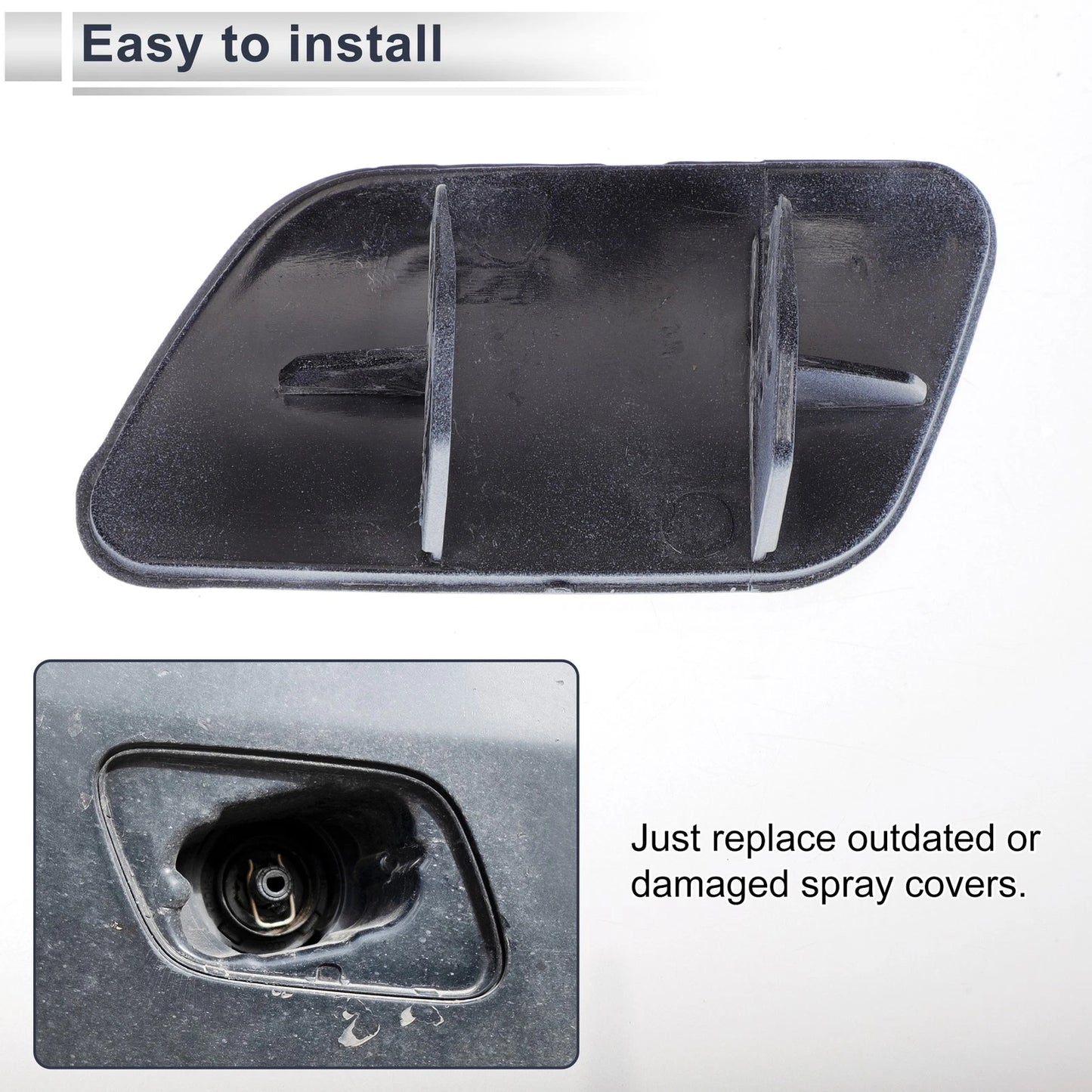 Front Right Side Bumper Headlight Washer Nozzle Cover Cap for BMW 740i